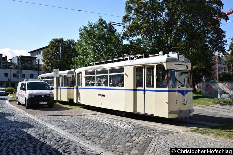 Bild: HTW 3+BW 274 in der Domplatz,Schleife