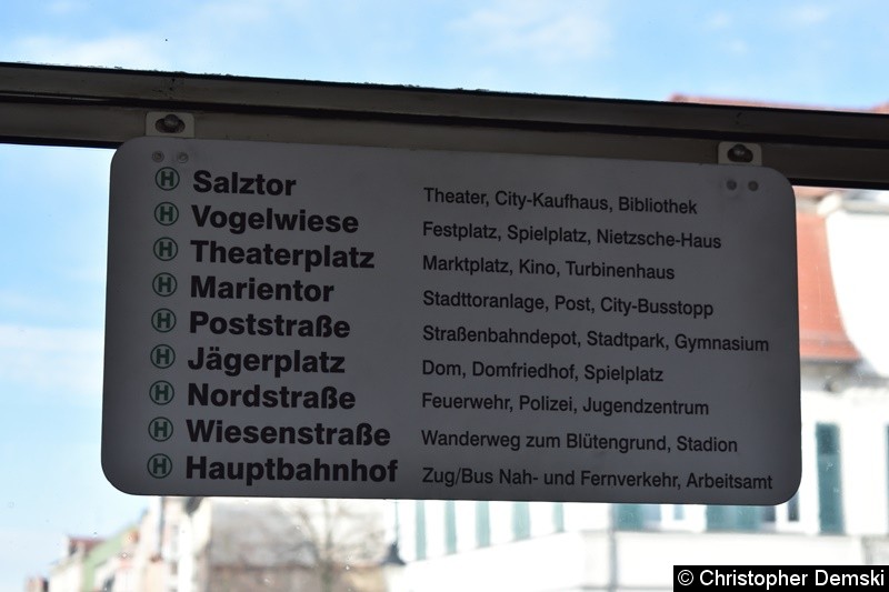 Bild: Hier auf den Foto, sieht man den Streckenverlauf der Linie 4