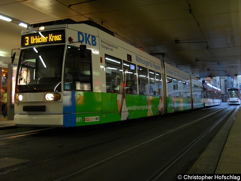 Bild: Als Linie 3 am Hauptbahnhof