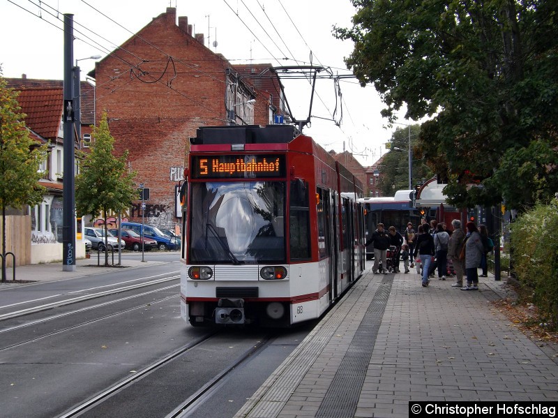 Bild: Haltestelle Salinenstraße.