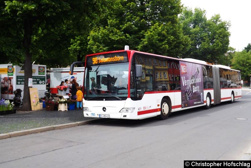 Bild: Citaro 431 als Linie 90 am Domplatz.