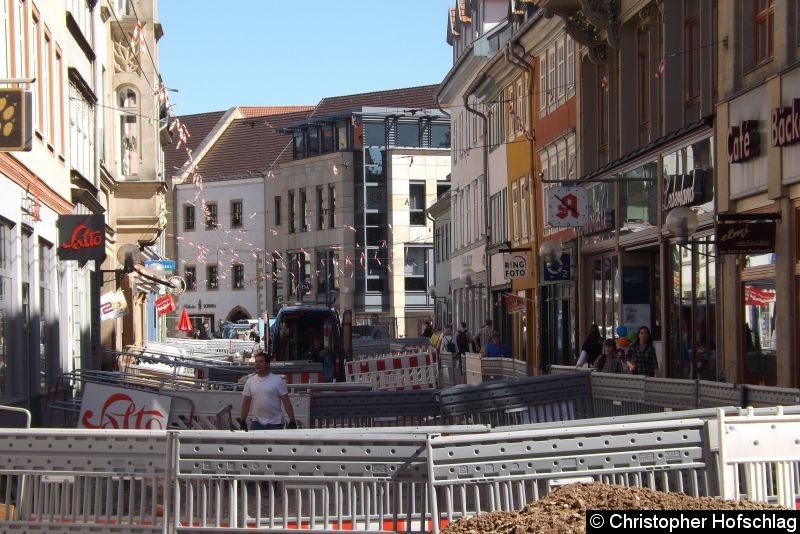 Bild: Im Bereich Schlösserstraße ist noch nicht viel neues zu erkennen.