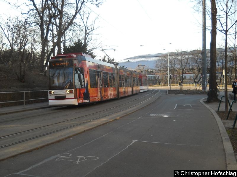 Bild: Eine Doppel-MGT6D/E in der Windhorststraße.