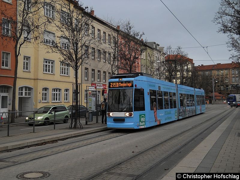 Bild: TW 615 auf der Linie 2 am Leipziger Platz.