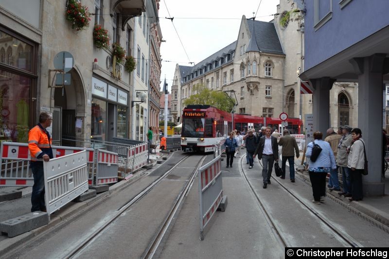 Bild: TW 601 beim Verlassen von Fischmarkt.