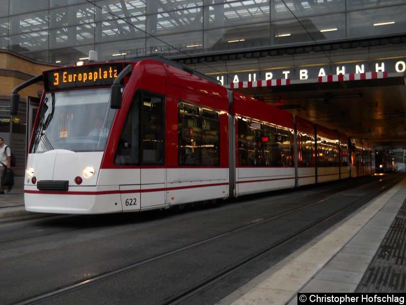 Bild: Am Hauptbahnhof als Linie 3.