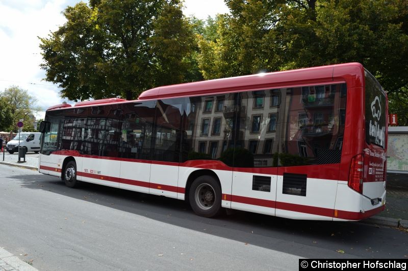 Bild: Wagen 183 als Linie 90 am Domplatz.